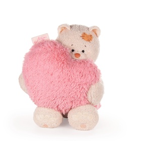 Мягкая игрушка «Кошка Мэри с сердцем-подушкой, в пудровом платье», 37 см 10990246