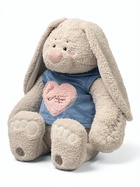 Мягкая игрушка «Заяц Вито в бирюзовой кофте с сердцем», 37 см 10990249