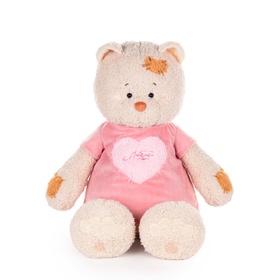 Мягкая игрушка «Кошка Мэри в платье с аппликацией», 37 см 10990251