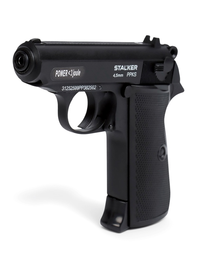Пистолет пневматический Stalker PPKS, калибр 4.5 мм, 3 Дж, металл, до 90 м/с
