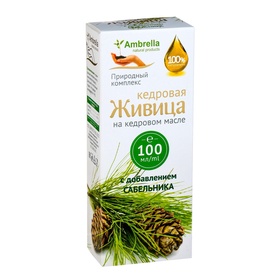 УЦЕНКА Кедровая живица на кедровом масле с сабельником, 100 мл 11003543