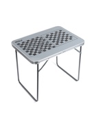 Стол туристический складной, 70×50×60 см, пластик, цвет металлик с принтом шахматная доска - Фото 2