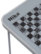 Стол туристический складной, 70×50×60 см, пластик, цвет металлик с принтом шахматная доска - Фото 5