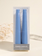 Набор свечей, 3.5×23 см, 2 шт. «Башня», тёмно-синий, 4×9.5×25 см - Фото 4
