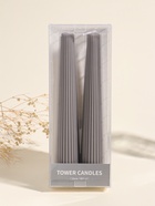 Набор свечей, 3.5×23 см, 2 шт. «Башня», серый асфальт, 4×9.5×25 см - Фото 4