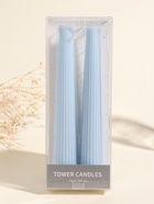 Набор свечей, 3.5×23 см, 2 шт. «Башня», светло-голубой, 4×9.5×25 см  (артикул 10962287)  большой выбор товаров оптом и в розницу по низким ценам с доставкой