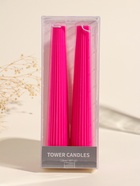 Набор свечей, 3.5×23 см, 2 шт. «Башня», ярко-розовый, 4×9.5×25 см  (артикул 10962288)  большой выбор товаров оптом и в розницу по низким ценам с доставкой