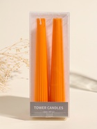 Набор свечей, 3.5×23 см, 2 шт. «Башня», апельсин, 4×9.5×25 см  (артикул 10962289)  большой выбор товаров оптом и в розницу по низким ценам с доставкой