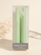 Набор свечей, 3.5×23 см, 2 шт. «Башня», светло-зелёный, 4×9.5×25 см - Фото 4