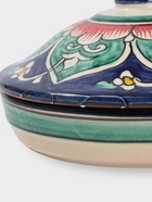 УЦЕНКА Масленка Риштанская Керамика «Цветы», 17 см, синий - Фото 2