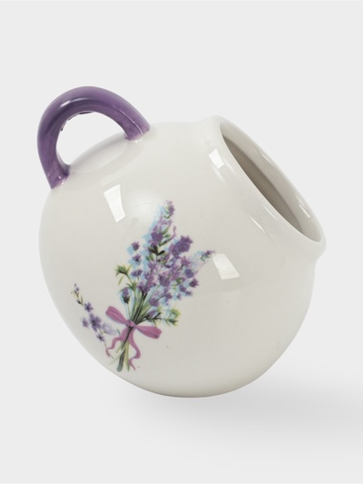 УЦЕНКА Сахарница с ложечкой «Лаванда», 200 мл, 9×9 см