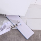 УЦЕНКА Швабра плоская с вертикальным отжимом и щеткой, 38×12×136 см, стальная ручка, дополнительная насадка - Фото 3