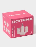 УЦЕНКА Набор для ванной, 4 предм. (дозатор, мыльница, 2 стакана) - Фото 8