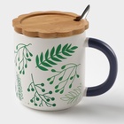 УЦЕНКА Кружка «Гербарий», 350 мл, 12×8.5×9.8, белая - Фото 3