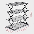 УЦЕНКА Решётка для глазирования и остывания кондитерских изделий 4-ярусная, 43.5×25.5×8 см - Фото 2