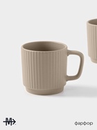 УЦЕНКА Набор кружек Magistro Jarwah Lausanne, 240 мл 7.8×8 см, 2 шт., фарфор, бежевый - Фото 2