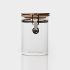 УЦЕНКА Банка для сыпучих BellaTenero «Эко», 950 мл, 10×15 см, с бугельным замком, стекло, прозрачная - Фото 5