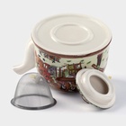 УЦЕНКА Чайник заварочный с металлическим ситом «Парк», 900 мл, 17×14×12 см - Фото 4