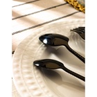 УЦЕНКА Набор столовых приборов «Античность», 4 предмета, чёрный - Фото 5