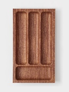 УЦЕНКА Лоток для столовых приборов 4 отделения 36×20×5 см «Вуди» - Фото 2