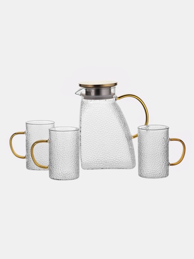 УЦЕНКА Набор питьевой «Сара», 5 предметов: кувшин 1500 мл, 3 кружки 400 мл