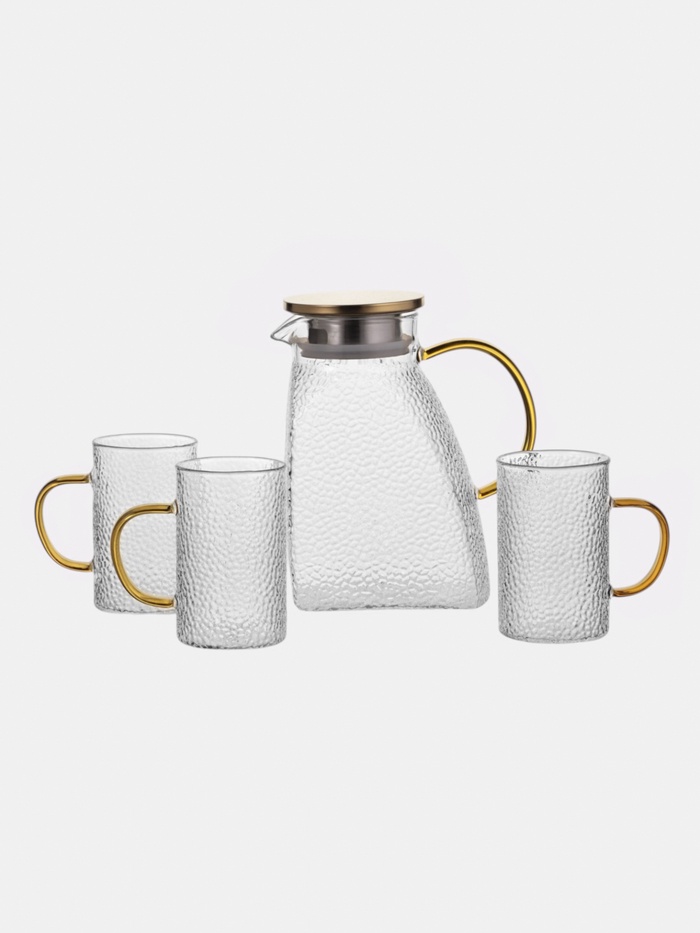 УЦЕНКА Набор питьевой «Сара», 5 предметов: кувшин 1500 мл, 3 кружки 400 мл - Фото 1