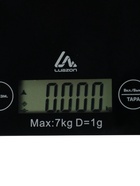 УЦЕНКА Весы кухонные Luazon LVK-702, электронные, до 7 кг, чёрные - Фото 3