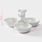 УЦЕНКА Менажница «Мишка Отто», 20.5×20.5×10 см - Фото 2