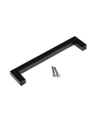 УЦЕНКА Ручка-скоба CAPPIO SQUARE RSC008, нержавеющая сталь, м/о 128 мм, цвет черный - Фото 3