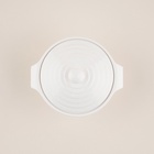 УЦЕНКА Кастрюля из жаропрочной керамики SL Home «Санторини», 340 мл, 16×13.5×6 см, белая - Фото 5