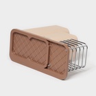 УЦЕНКА Подставка для ножей и столовых приборов «Нежность», бежевая - Фото 8