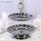 УЦЕНКА Блюдо 2 яруса, 18/22 см - Фото 1