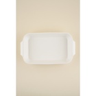 УЦЕНКА Форма для запекания из жаропрочной керамики SL Home «Санторини», 2.5 л, 36×20.5×6.5 см, белая - Фото 4