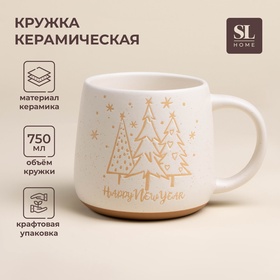 УЦЕНКА Кружка SL Home «С Новым Годом», 750 мл, 15.5×11.5×10.5 см 11003869