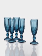 УЦЕНКА Набор бокалов для шампанского 6 шт. «Ла-Манш» 160 мл, 7×20 см, цвет синий - Фото 2