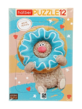 Пазл «Кофейные коты», 12 элементов