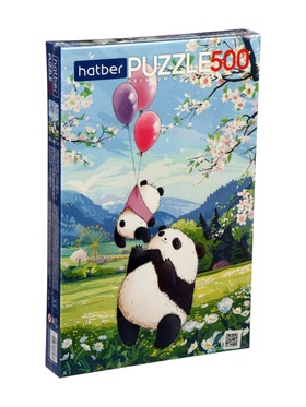 Пазл «Плюшевые панды», 500 деталей
