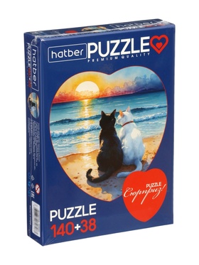 Пазл 2в1 «Коты и море», 140+38 деталей