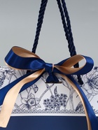 Пакет подарочный ламинированный «Цветы», мрамор, с бантом, 19×15×7 см  (артикул 10935054)  большой выбор товаров оптом и в розницу по низким ценам с доставкой