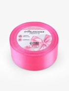 Лента атласная Арт Узор, 40 мм, 23 м±1 м, розовая  (артикул 11002125)  большой выбор товаров оптом и в розницу по низким ценам с доставкой