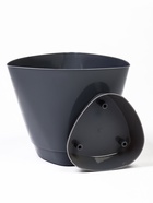 Горшок для цветов «Элеганс», 2 л, d=17.3 см, h=15 см, пластиковый, с поддоном, серый  (артикул 10998746)  большой выбор товаров оптом и в розницу по низким ценам с доставкой