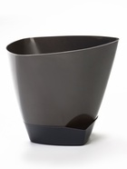Горшок для цветов «Элеганс», 3 л, d=19.3 см, h=16.7 см, пластиковый, с прикорневым поливом, серый  (артикул 10998752)  большой выбор товаров оптом и в розницу по низким ценам с доставкой