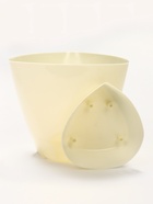 Горшок для цветов «Элеганс», 4 л, d=22 см, h=20 см, пластиковый, с прикорневым поливом, цвет молочный  (артикул 10998755)  большой выбор товаров оптом и в розницу по низким ценам с доставкой