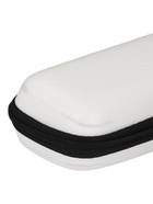 УЦЕНКА Футляр для очков Кожа, 16*6*7 см, на молнии, белый - Фото 4