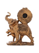 УЦЕНКА Часы настольные интерьерные «Каминные. Слониха и слонёнок», 17×21 см, циферблат 5.5 см - Фото 3