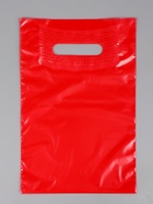 Пакет полиэтиленовый с вырубной ручкой, Красный 20х30 см, 50 мкм  (артикул 10958397)  большой выбор товаров оптом и в розницу по низким ценам с доставкой