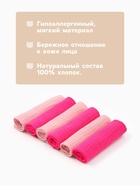 Платки носовые детские «Крошка Я» Bright star, 20×20 см, набор 6 шт., муслин, 100 % хлопок, розовые - Фото 2