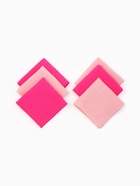 Платки носовые детские «Крошка Я» Bright star, 20×20 см, набор 6 шт., муслин, 100 % хлопок, розовые - Фото 4