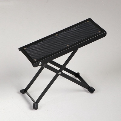 УЦЕНКА Подставка под ногу гитариста, черная, 25,5 х 10,5 х 12,5-25,5 см