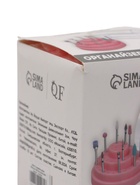 УЦЕНКА Органайзер д/фрез 48секц круг d8*9.5cм роз/прозрач к/кор QF - Фото 5